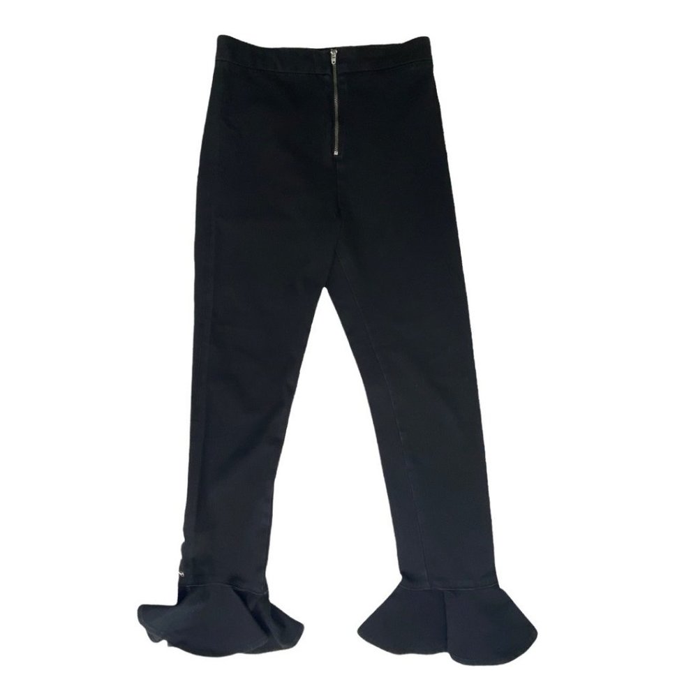 Zara Black Flair Leg Bell Bottom Jeans size 6